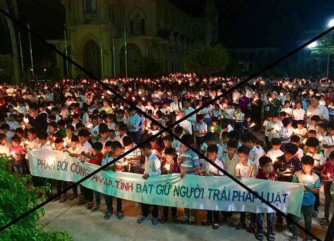 Trẻ em trong giáo xứ Cồn Sẻ trở thành công cụ để Linh mục Nguyễn Thanh Tịnh tổ chức các hoạt động chống đối chính quyền.