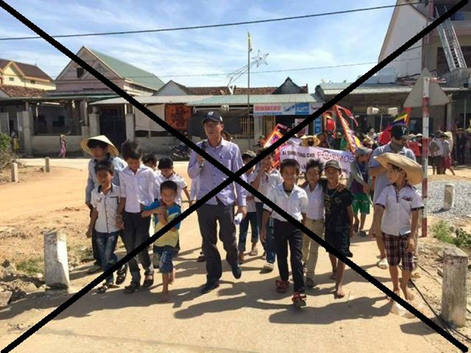 Trẻ em trong giáo xứ Cồn Sẻ trở thành công cụ để Linh mục Nguyễn Thanh Tịnh tổ chức các hoạt động chống đối chính quyền.