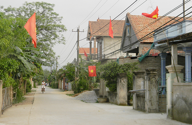 Một góc nông thôn mới Mai Hóa hôm nay.