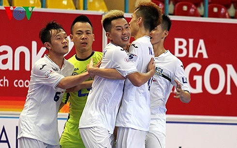 Thái Sơn Bắc giành vé vào VCK giải futsal cúp Quốc gia HDBank 2017 (Ảnh: Hà Khánh).