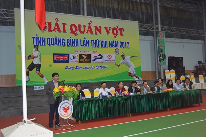 Lễ khai mạc giải quần vợt tỉnh Quảng Bình lần thứ XIII năm 2017