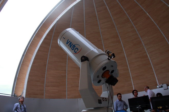 Kính thiên văn lớn tại Đài thiên văn Nha Trang. (Nguồn: VNSC)