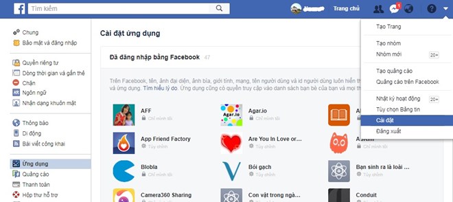   Người dùng nên kiểm tra những ứng dụng của mình trên mạng xã hội Facebook để có lựa chọn phù hợp. (Nguồn: Bkav)