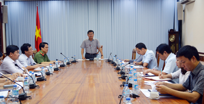 Đồng chí Trần Tiến Dũng, Phó Chủ tịch UBND tỉnh, Trưởng BCĐ về nhân quyền UBND tỉnh kết luận tại hội nghị.