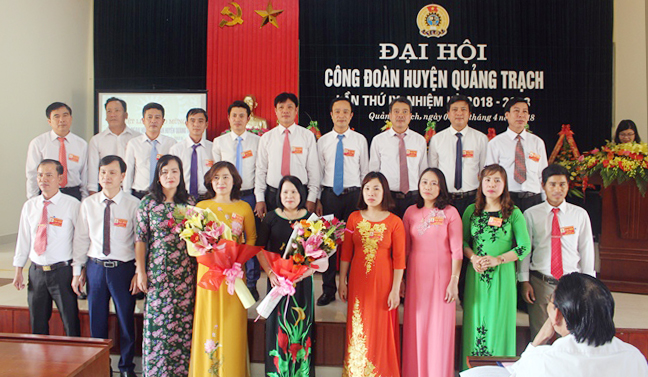 Ban Chấp hành Liên đoàn Lao động huyện Quảng Trạch khóa IX, nhiệm kỳ 2018-2023.