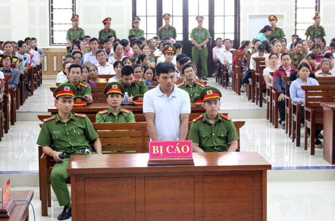 Bị cáo Nguyễn Ngọc Sơn tại phiên tòa