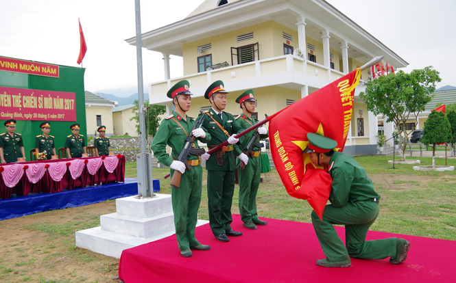 Bộ CHQS tỉnh: Tổ chức tuyên thệ chiến sỹ mới năm 2018