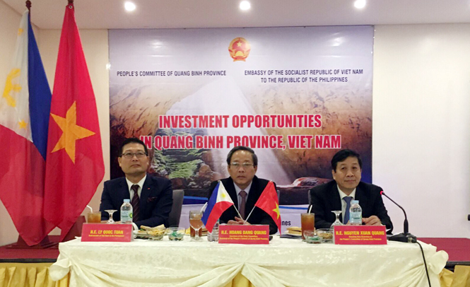 Tổ chức hội nghị xúc tiến đầu tư vào Quảng Bình tại Philippines