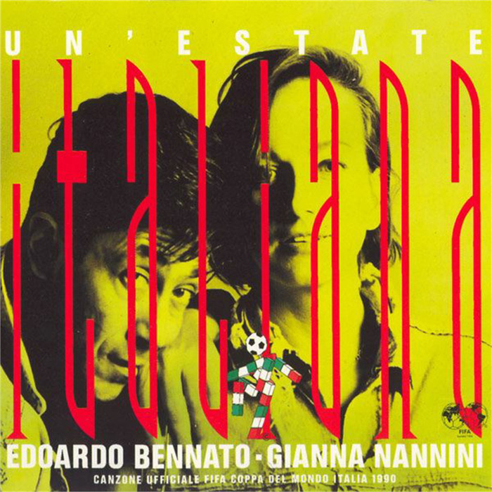 Bìa đĩa đơn Un’estate Italiana phát hành vào cuối năm 1989 - Ảnh chụp màn hình