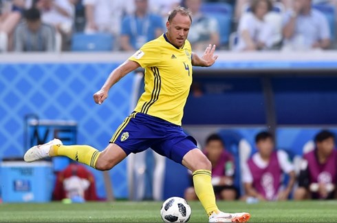  Andreas Granqvist ghi bàn thắng duy nhất trên chấm phạt đền Giúp Thụy Điển đánh bại ĐT Hàn Quốc (Ảnh: Getty). 