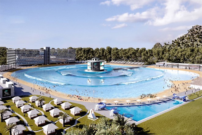 Australia thử nghiệm bể bơi có khả năng tạo sóng cao tới 2,4m