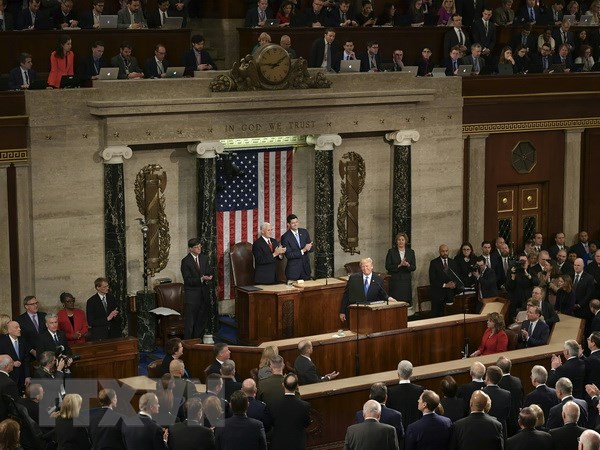 Toàn cảnh một phiên họp Quốc hội Mỹ ở Washington, DC. (Ảnh: AFP/TTXVN)