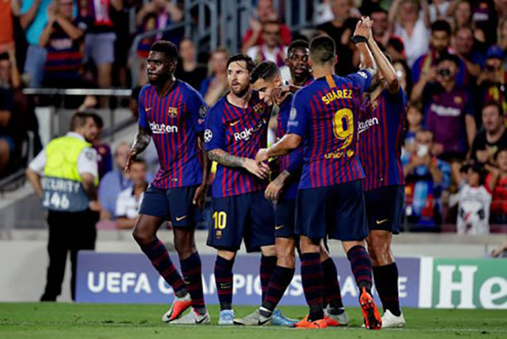 Messi lập hat-trick, Barca thắng tưng bừng trước PSV