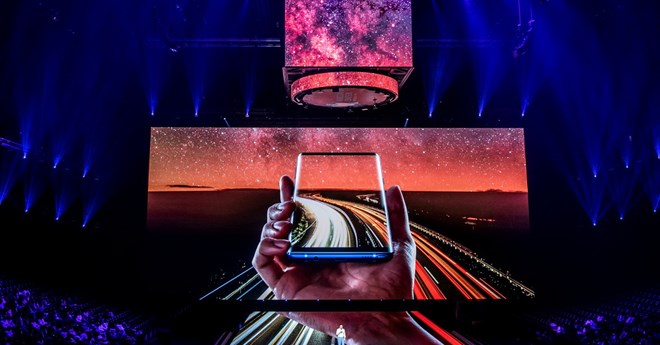Sự kiện ra mắt Galaxy Note 9 của Samsung. (Nguồn: Getty Images)