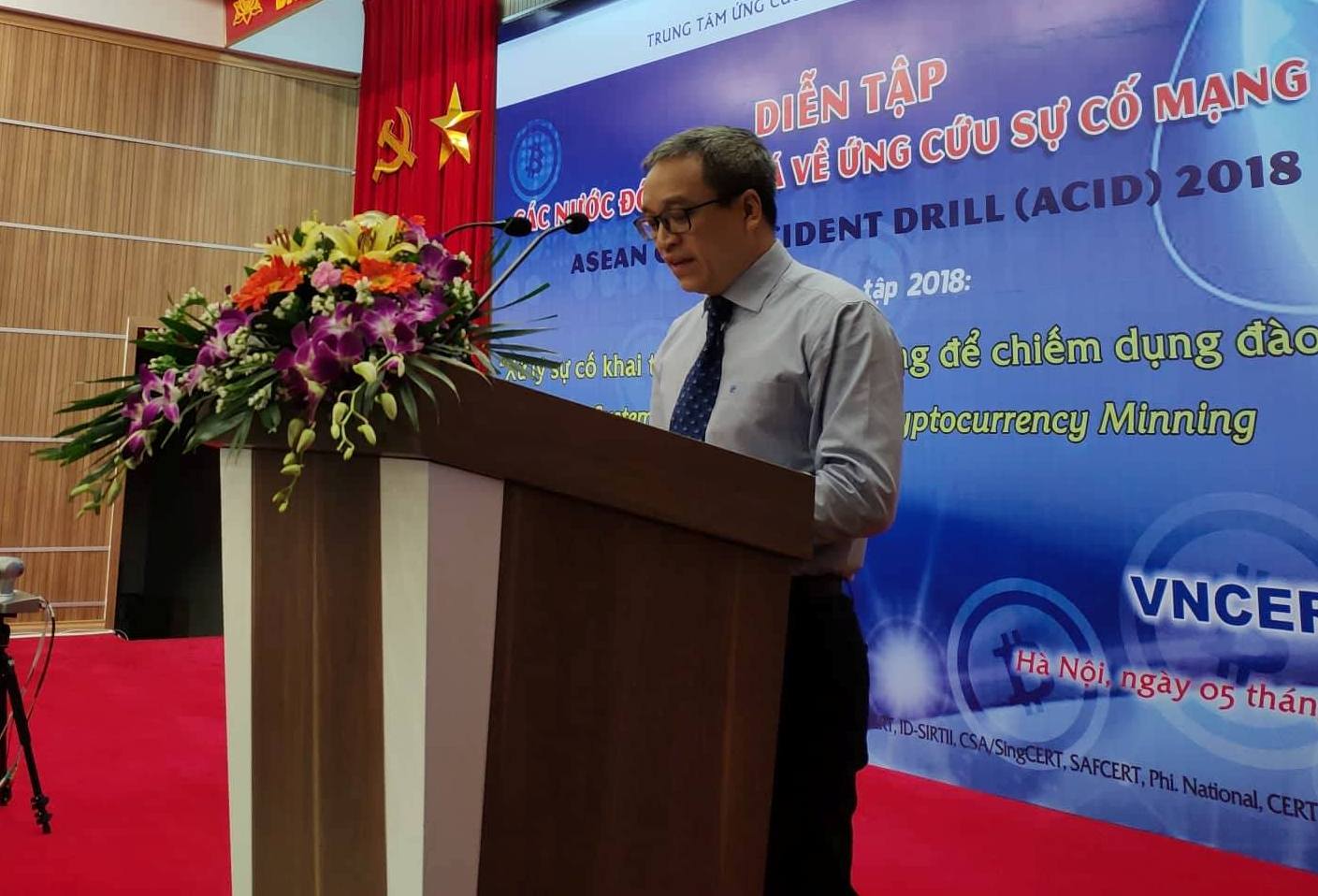  Thứ trưởng Phan Tâm phát biểu tại Chương trình diễn tập. Ảnh: VGP/Hiền Minh