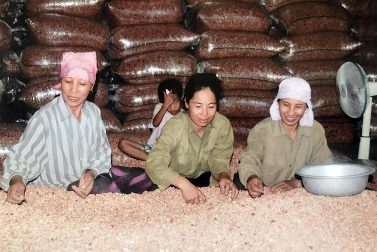 Nông dân Quảng Liên luôn tích cực trong lao dộng, sản xuất.