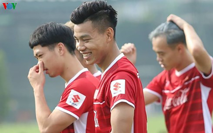 Các trụ cột của U23 Việt Nam như Văn Thanh, Văn Toàn, Văn Đức... vẫn được phép thi đấu tại SEA Games 2019. (Ảnh: Nhung Trần)