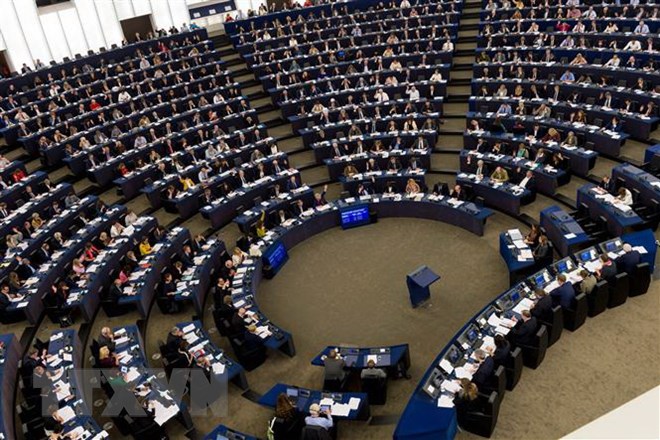 Toàn cảnh một phiên họp Nghị viện châu Âu. (Nguồn: AFP/TTXVN)