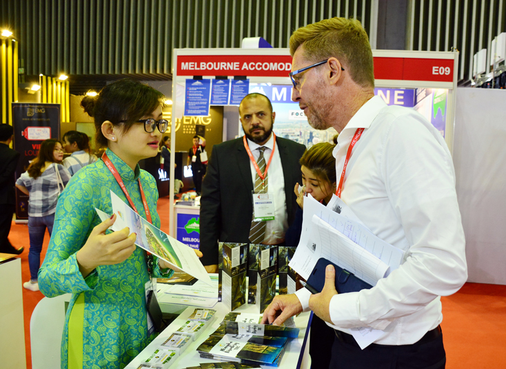 Các sản phẩm du lịch Quảng Bình được quảng bá ở Hội chợ du lịch quốc tế TP. Hồ Chí Minh 2018.