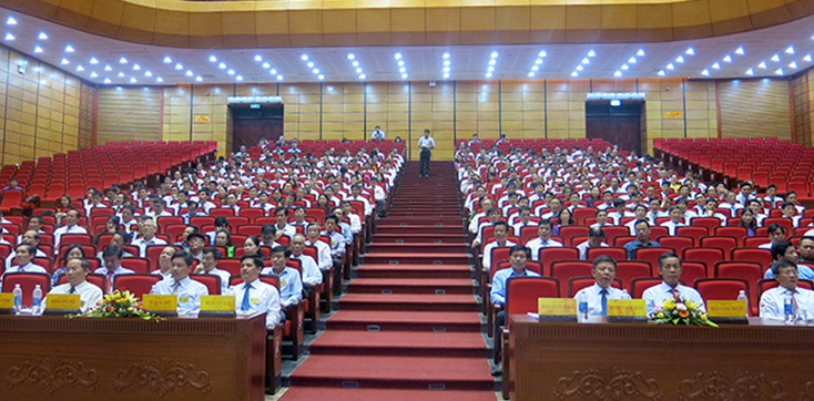 Các đại biểu dự Đại hội đại biểu Hội Nông dân tỉnh khóa X, nhiệm kỳ 2018-2023
