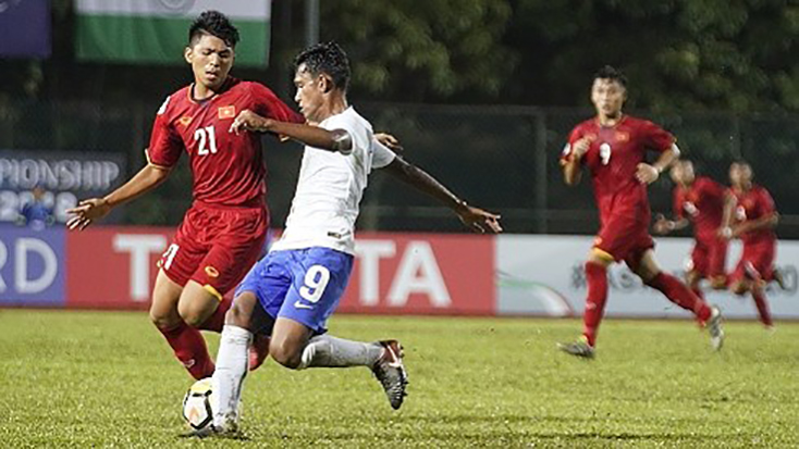 U16 Việt Nam thất thủ trận ra quân giải U16 châu Á. (Ảnh: AFC). 