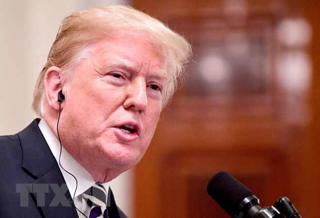 Tổng thống Mỹ Donald Trump phát biểu tại cuộc họp báo ở Washington, DC ngày 18/9. (Nguồn: AFP/TTXVN)