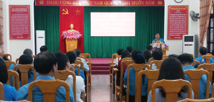 Hội nghị thông báo nhanh kết quả Đại hội Công đoàn Việt Nam lần thứ XII