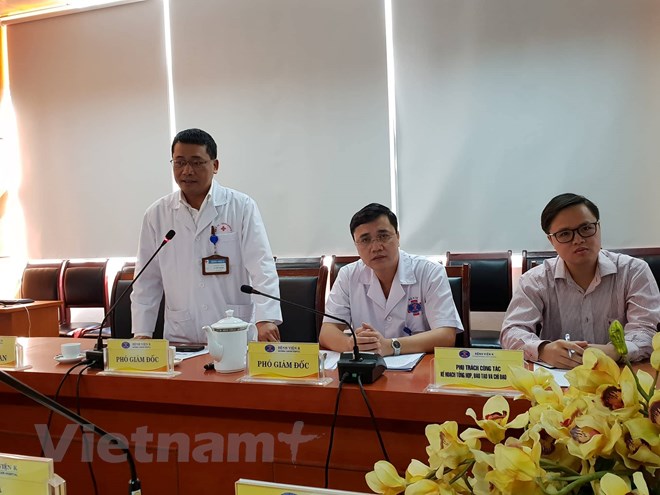 Tiến sỹ Lê Văn Quảng - Phó giám đốc Bệnh viện K phát biểu. (Ảnh: PV/Vietnam+)