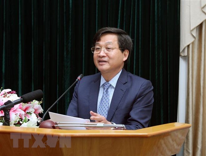 Tổng Thanh tra Chính phủ Lê Minh Khái phát biểu. (Ảnh: Nguyễn Dân/TTXVN)