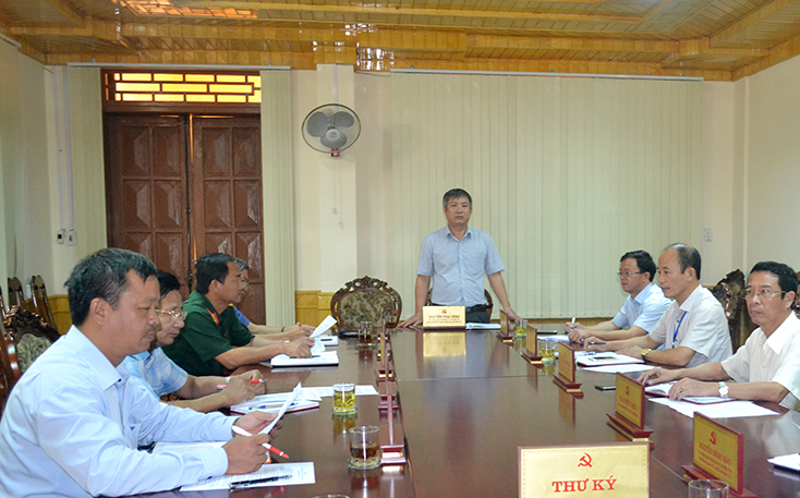 Ban Thường vụ Huyện ủy Tuyên Hóa xem xét, kết luận kết quả kiểm tra.