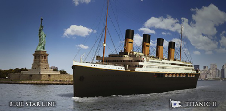 Phiên bản Titanic mới của công ty Blue Star Line - Ảnh: BLUE STAR LINE