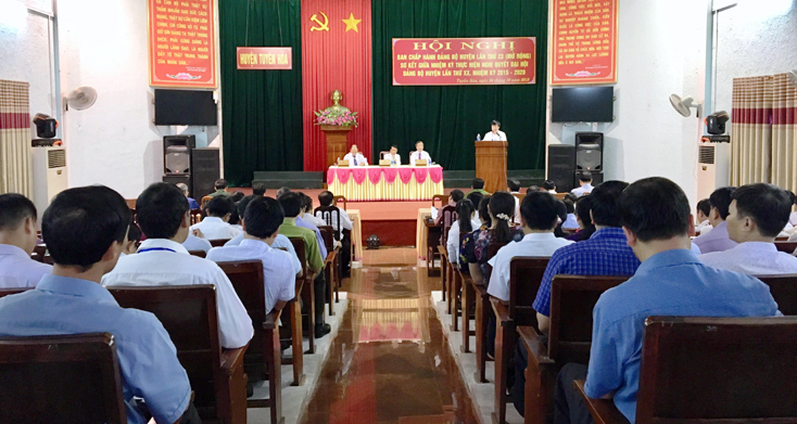 Hội nghị Ban chấp hành Đảng bộ huyện Tuyên Hóa lần thứ 23