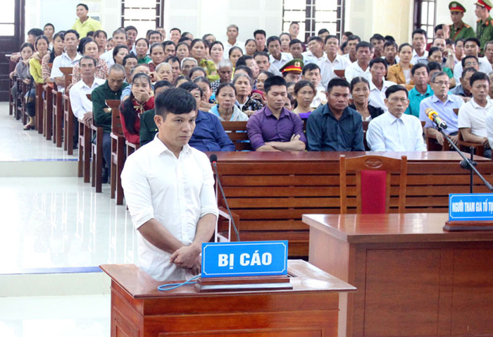 Bị cáo Nguyễn Ngọc Sơn tại tòa.