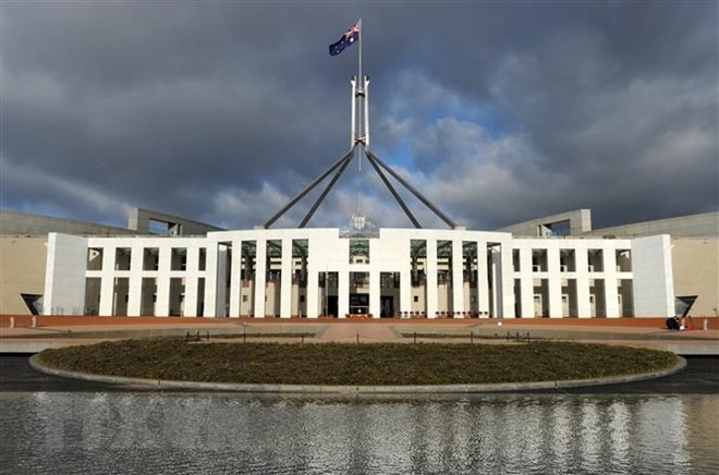 Tòa nhà Quốc hội Australia tại Canberra. (Ảnh: AFP/TTXVN)
