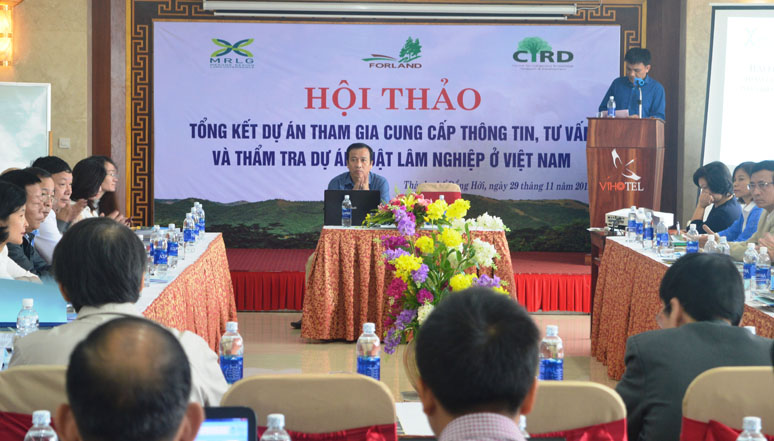 Tổng kết dự án "Tham gia cung cấp thông tin tư vấn, phản biện và thẩm tra dự án Luật Lâm nghiệp ở Việt Nam"