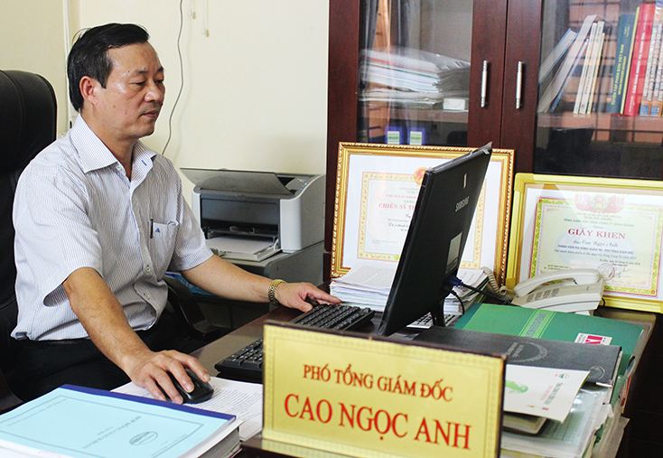 Ông Cao Ngọc Anh, Phó Tổng giám đốc, Chủ tịch công đoàn cơ sở Tổng công ty Sông Gianh.