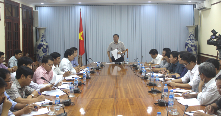 Đồng chí Lê Minh Ngân kết luận buổi làm việc.