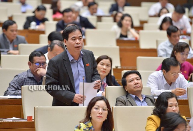 Đại biểu Nguyễn Mạnh Cường, Phó Chủ nhiệm Ủy ban Tư pháp của Quốc hội phát biểu thảo luận dự thảo Luật Thi hành án hình sự (sửa đổi).