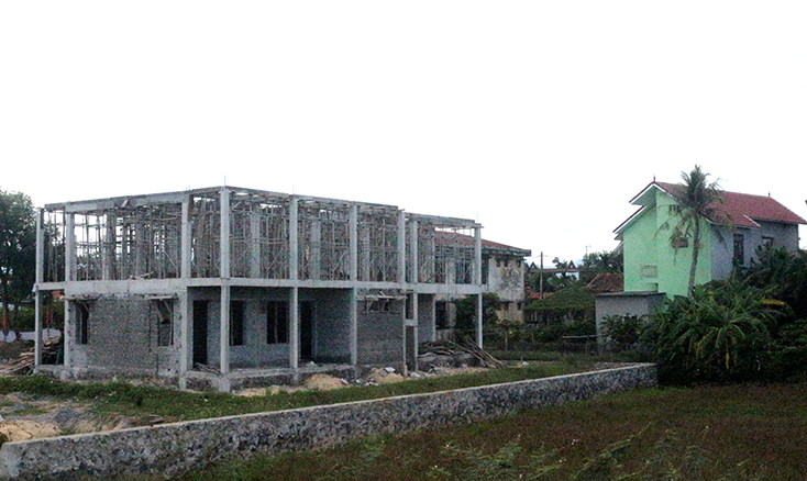 Công trình Trường mầm non Lương Ninh, Quảng Ninh sử dụng vật liệu xây không nung. 