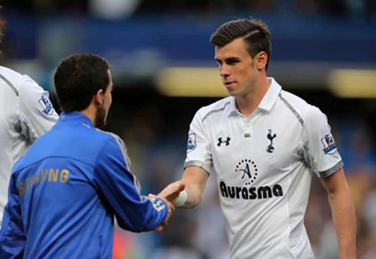 Bale và Hazard từng đối đầu nhau khi tuyển thủ xứ Wales còn thi đấu cho Tottenham (Ảnh: Getty).