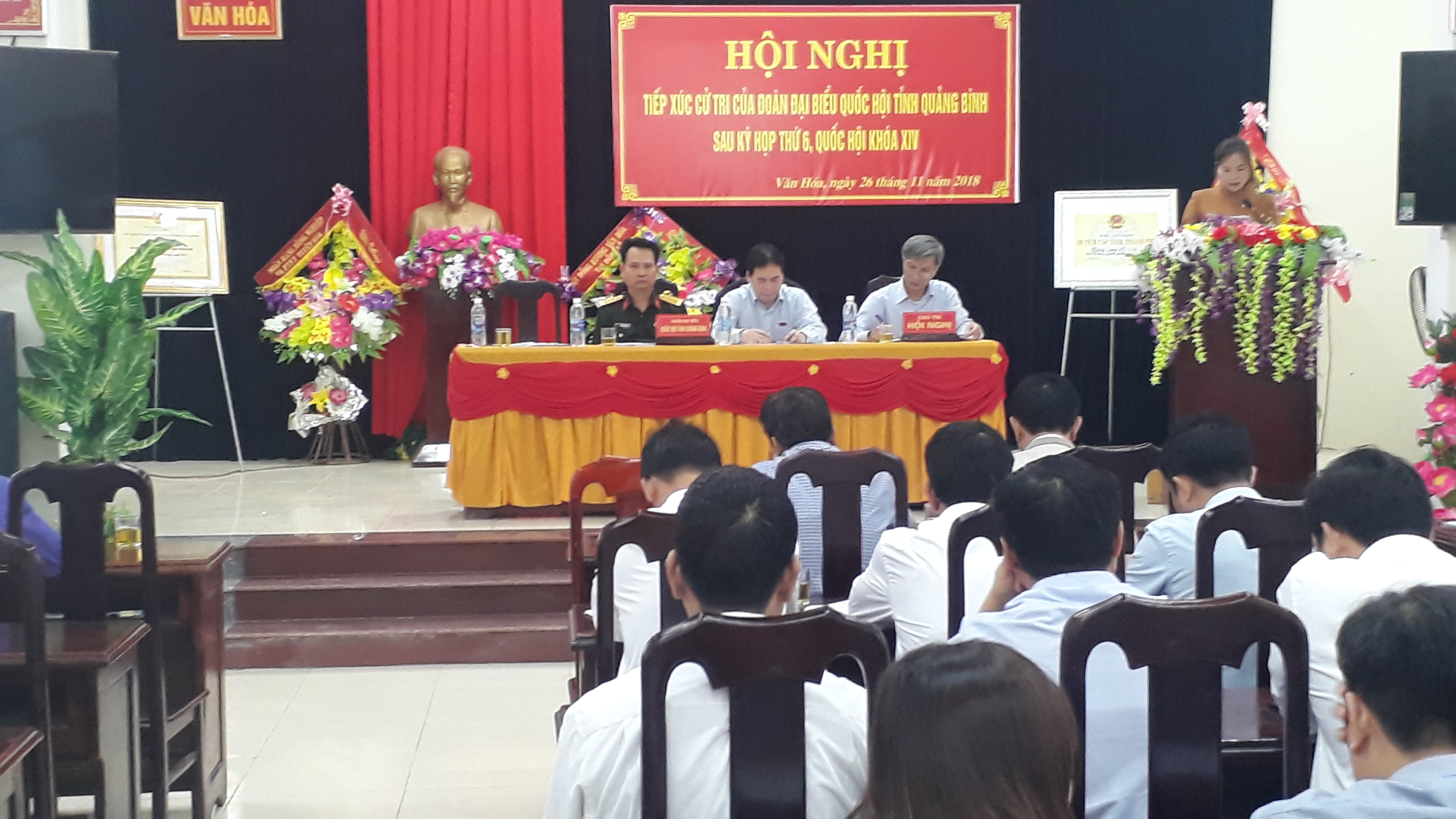 Đoàn đại biểu Quốc hội tỉnh tiếp xúc cử tri huyện Tuyên Hóa