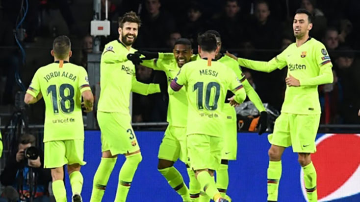 Lionel Messi vừa ghi bàn vừa kiến tạo giúp Barca giành trọn 3 điểm trước PSV. (Ảnh: Reuters)