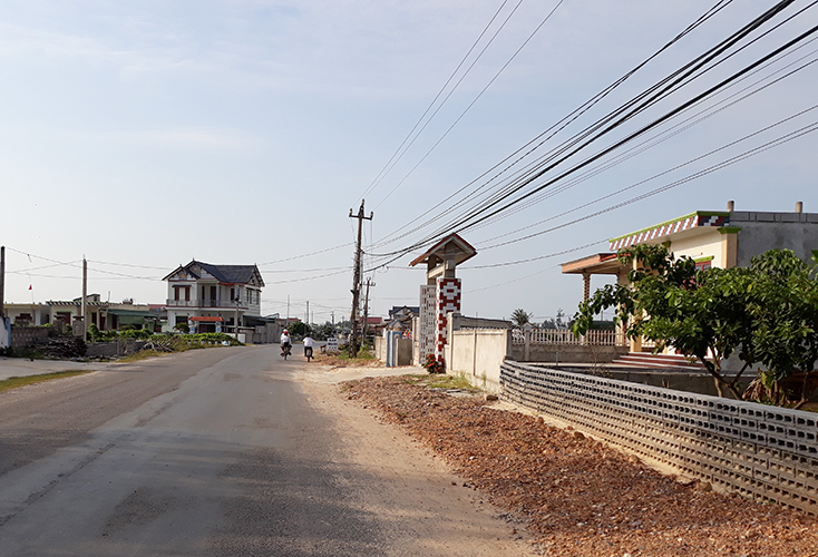 Diện mạo nông thôn mới xã Hải Ninh đổi thay từng ngày.