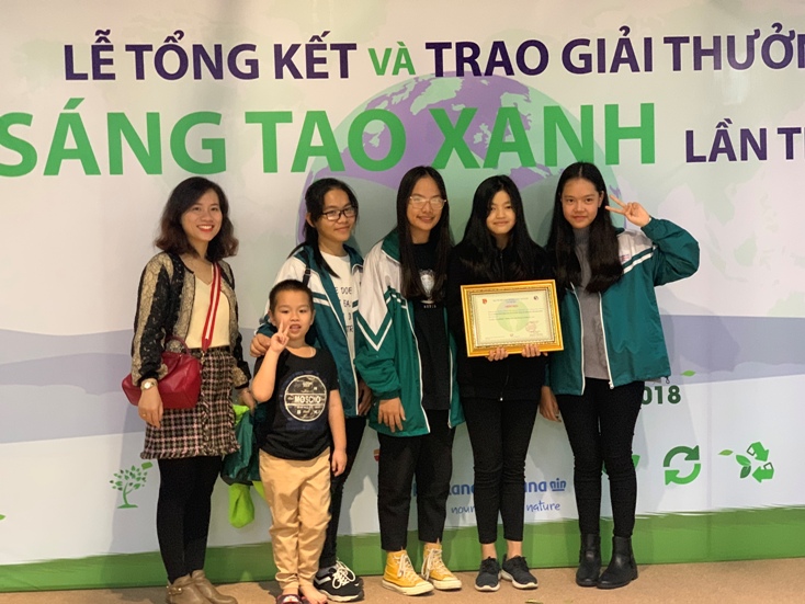 Học sinh Trường THCS Đồng Phú giành giải nhất giải thưởng Sáng tạo xanh