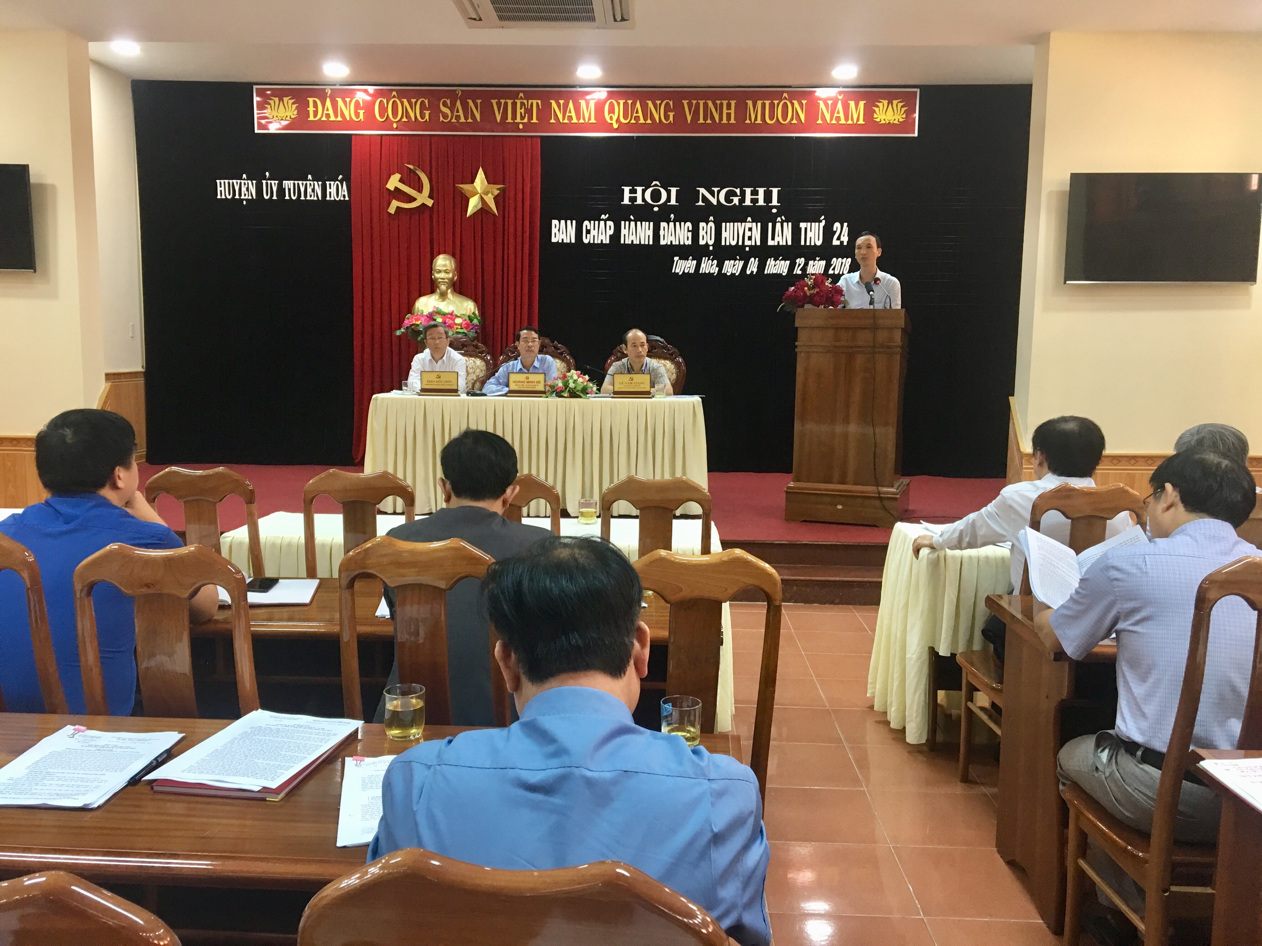 Hội nghị Ban Chấp hành Đảng bộ huyện Tuyên Hóa lần thứ 24