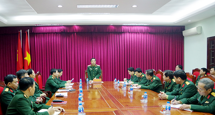Thiếu tướng Nguyễn Doãn Anh lưu ý một số nhiệm vụ trọng tâm trước mắt của LLVT tỉnh Quảng Bình.