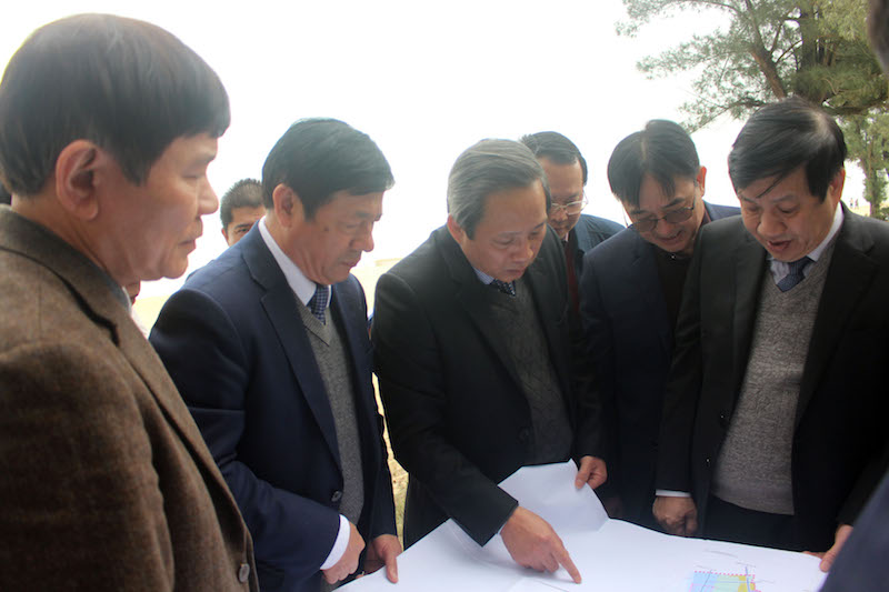 Đồng chí Bí thư Tỉnh uỷ Hoàng Đăng Quang kiểm tra thực địa dự án trên địa bàn