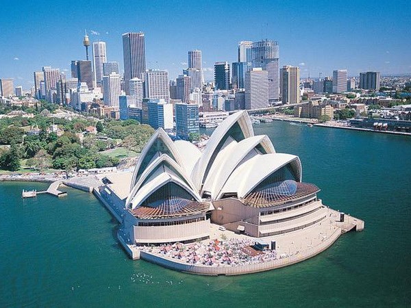 Nhà hát con sò (Opera House), di sản văn hóa nổi tiếng nhất của Australia. (Nguồn: AP)