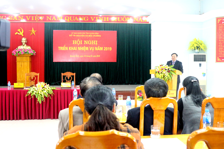 Đồng chí Lê Minh Ngân, phó Chủ tịch UBND tỉnh phát biểu chỉ đạo tại hội nghị.