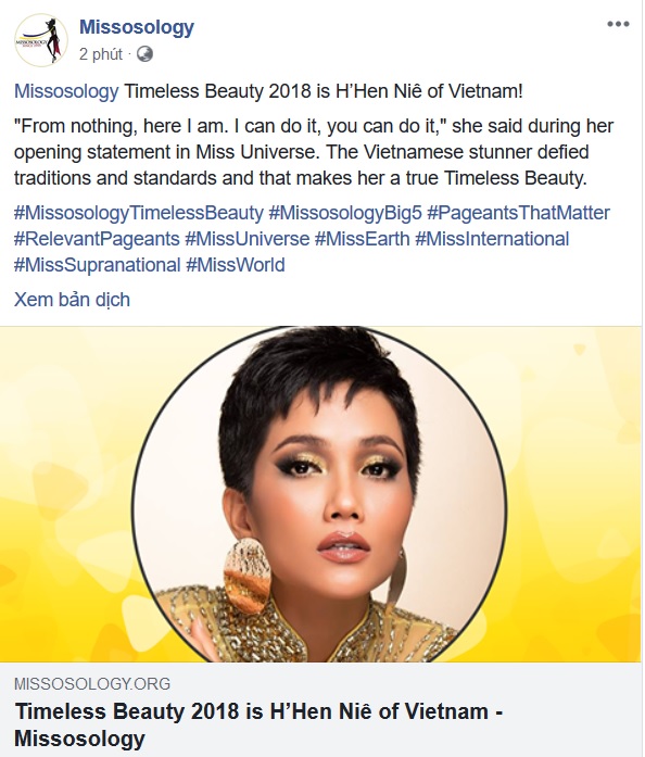 Vẻ đẹp Việt Nam ngạo nghễ đứng đầu danh sách Timeless Beauty năm nay.